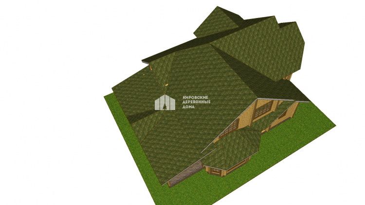 Проект дома из оцилиндрованного бревна «Родион»